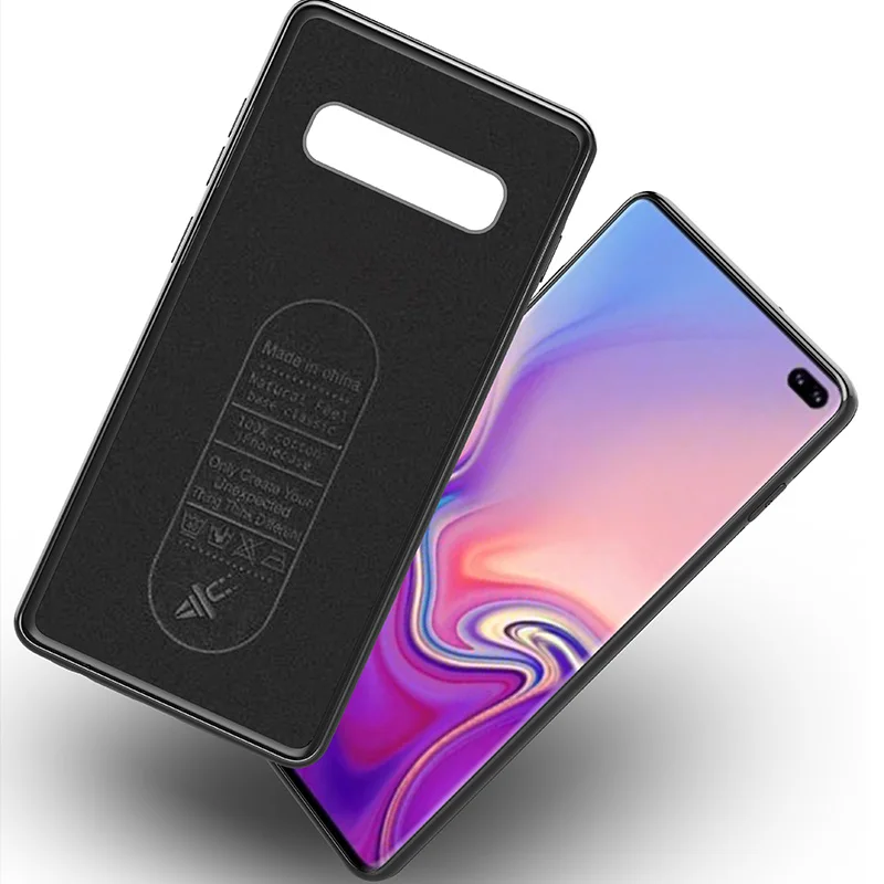 Магнитный чехол для Samsung Galaxy S9 S10 Plus S10e + мягкий матовый из ТПУ металлический лист