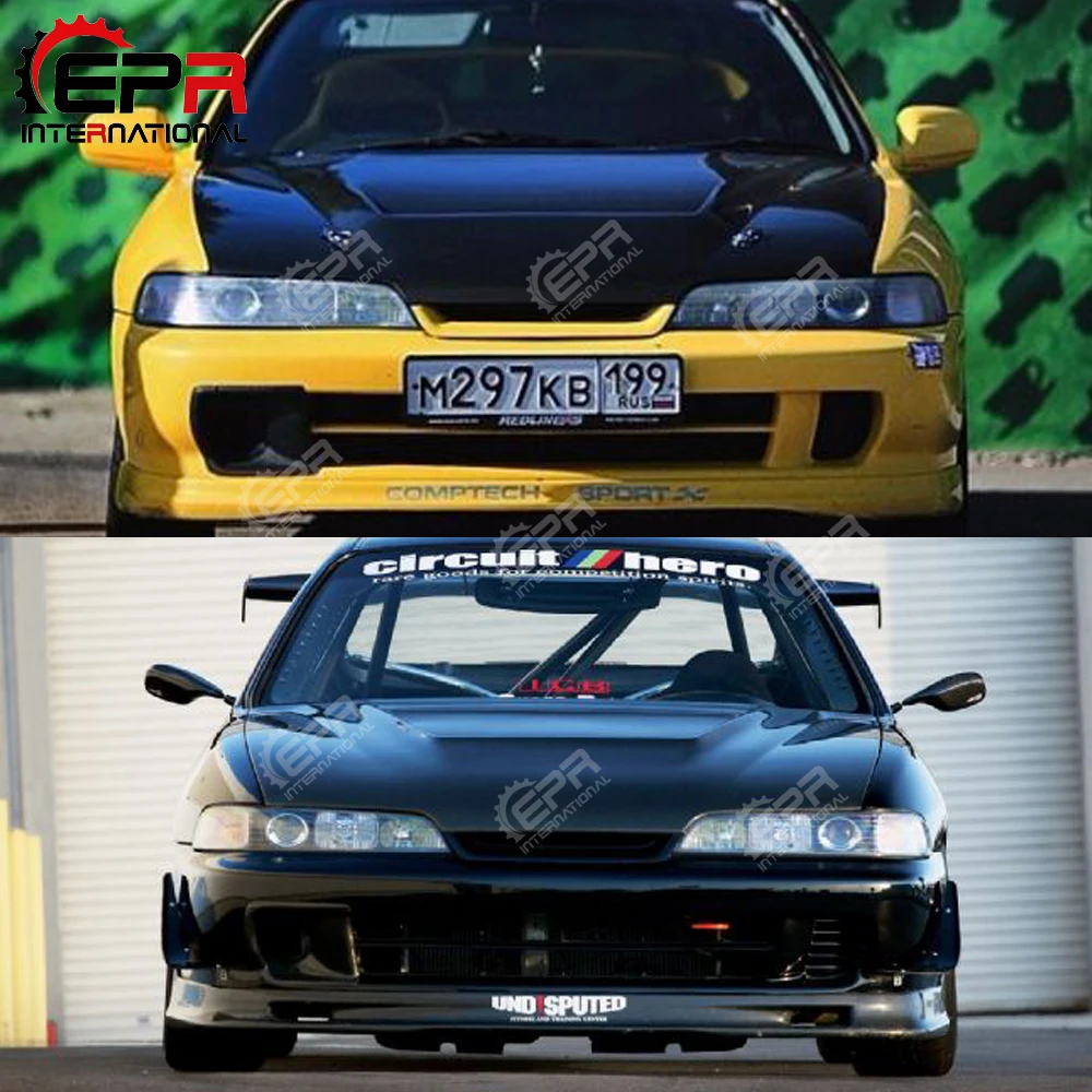 Передний бампер из углеродного волокна для Honda 94 01 Integra DC2 JDM воздуховод с