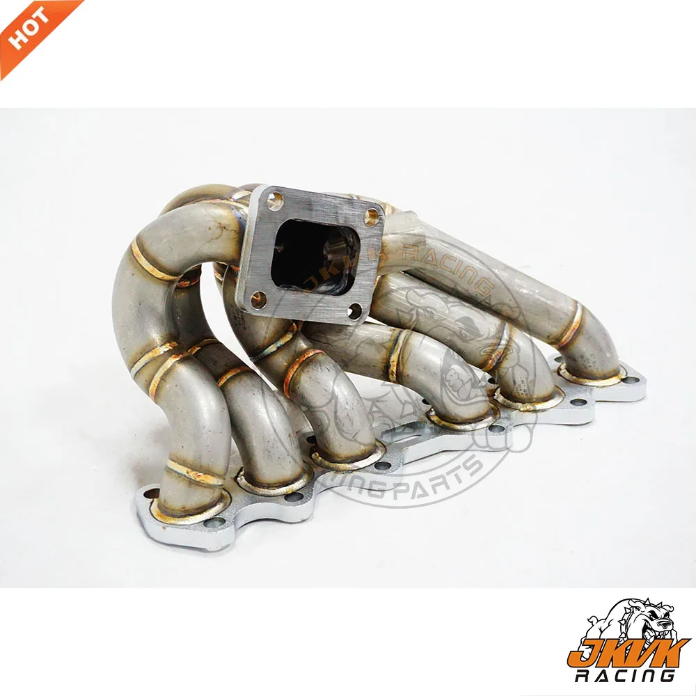 Паровая труба JKVK RACING SS321 3 мм T4 45 турбоколлектор равной длины Supra 2JZGTE 2JZ-GTE 2jz |