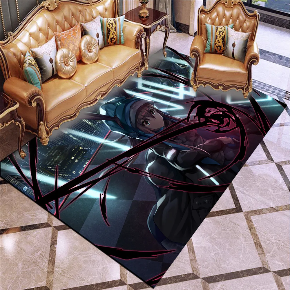 

Arknights 3D Game Carpet Non-slip Home Decoration Carpets for Living Room Bedroom Area Rugs Soft Flannel Child play Mat