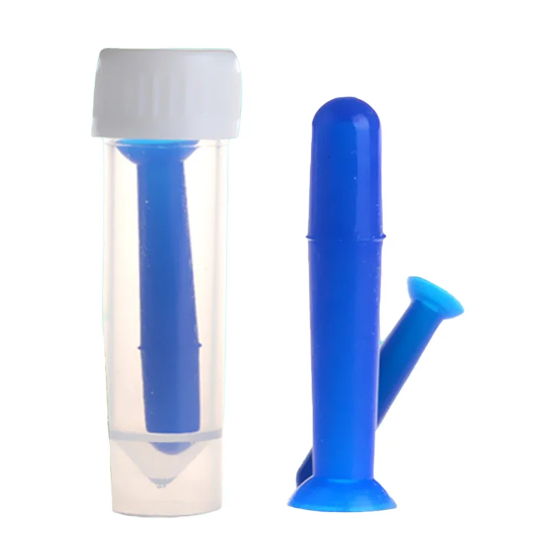 1 шт. синяя силиконовая присоска для контактных линз мягкий гель портативное