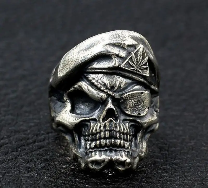Винтажное металлическое кольцо в готическом стиле для мужчин стильное Ювелирное