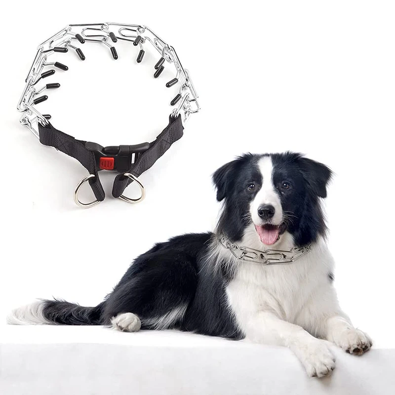 

Собачий ошейник с зажимом, регулируемый тренировочный ошейник с зажимом для дрессировки собак с быстроразъемной зажимной пряжкой