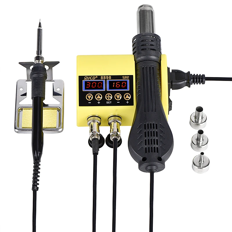 

2 in 1 Soldering Station with Soldering iron Hot air gun welding tools 750W