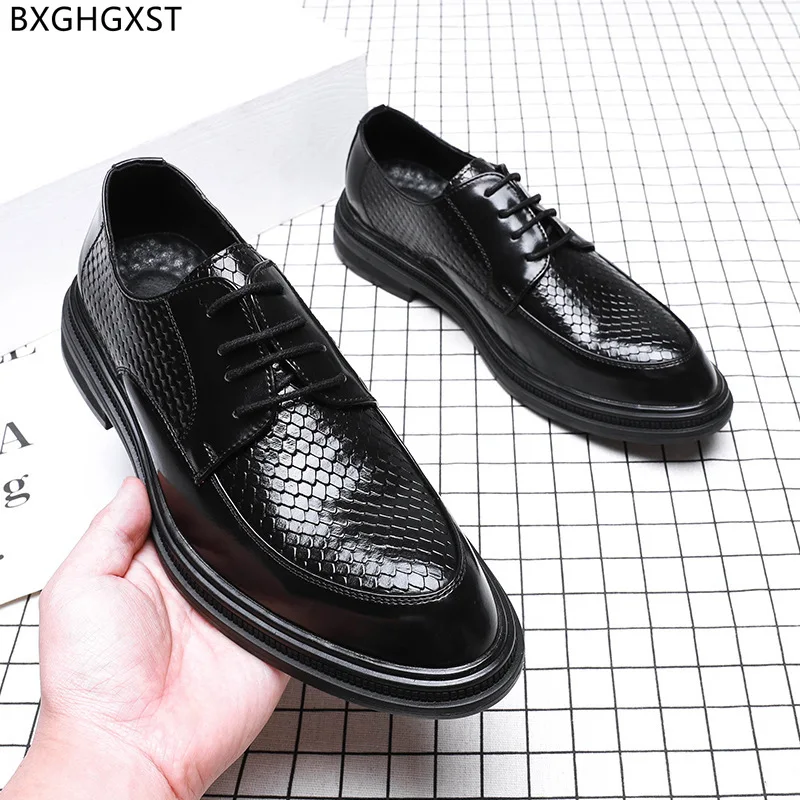 

Black Dress Shoes Mens Fashion Party Shoes for Men 2023 Designer Leather Shoes Men Chaussure De Homme Zapatos De Hombre Sapato