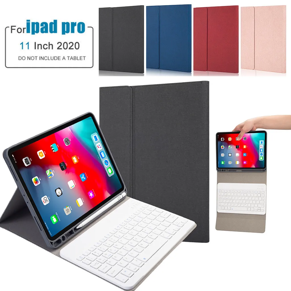 

Keyboard Case for IPad Pro 11 Inch 2020/2018 Support for Apple Pencil Charging Detachable Plastic Bluetooth Keyboard Case