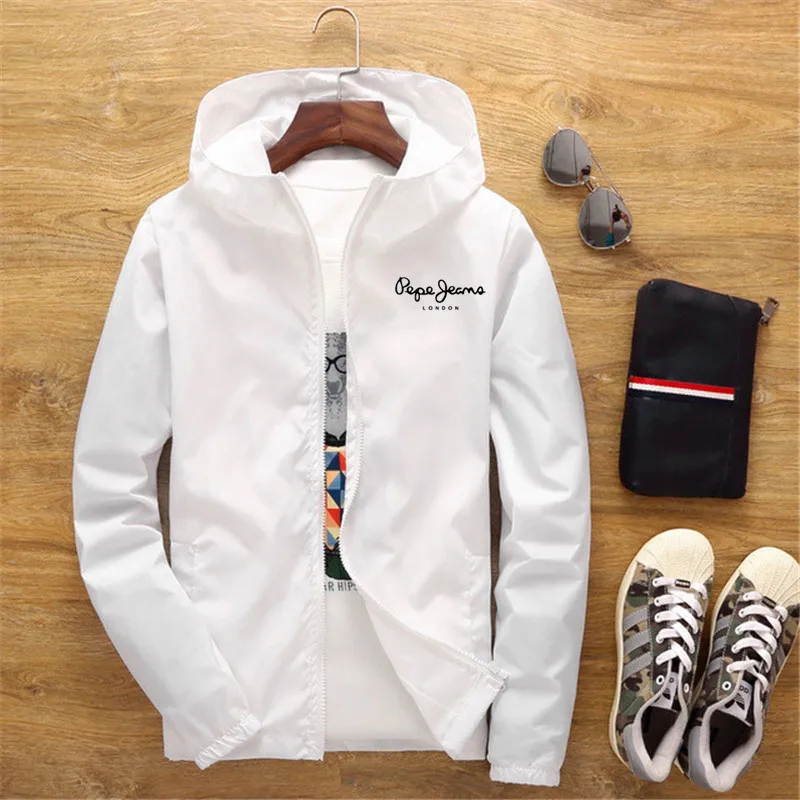 Модные мужские куртки Pepe-Jeans-London мужская куртка с капюшоном ветровка Мужская