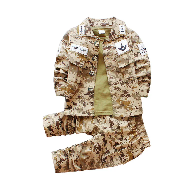 Бесплатная доставка Детский костюм сон Джун Ки камуфляжный полицейский комплект