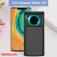6800mah portable power bank case for huawei mate 30 battery cases silicone shockproof external battery powerbank charging cover