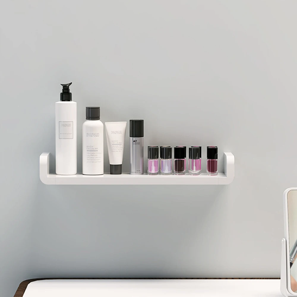 

Bathroom Shelf Organizer Drill Free Cabinet Furniture for Kitchen Home Improvement with Waterproof ABS Rack Wall Accessory