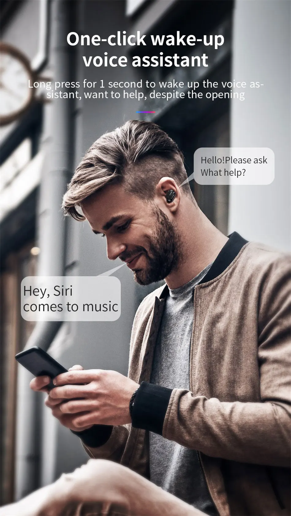 Baseus W01 TWS настоящие беспроводные блютуз наушники 5,0 умные Bluetooth Беспроводные наушники с микрофоном 6D стерео звук наушники для телефона