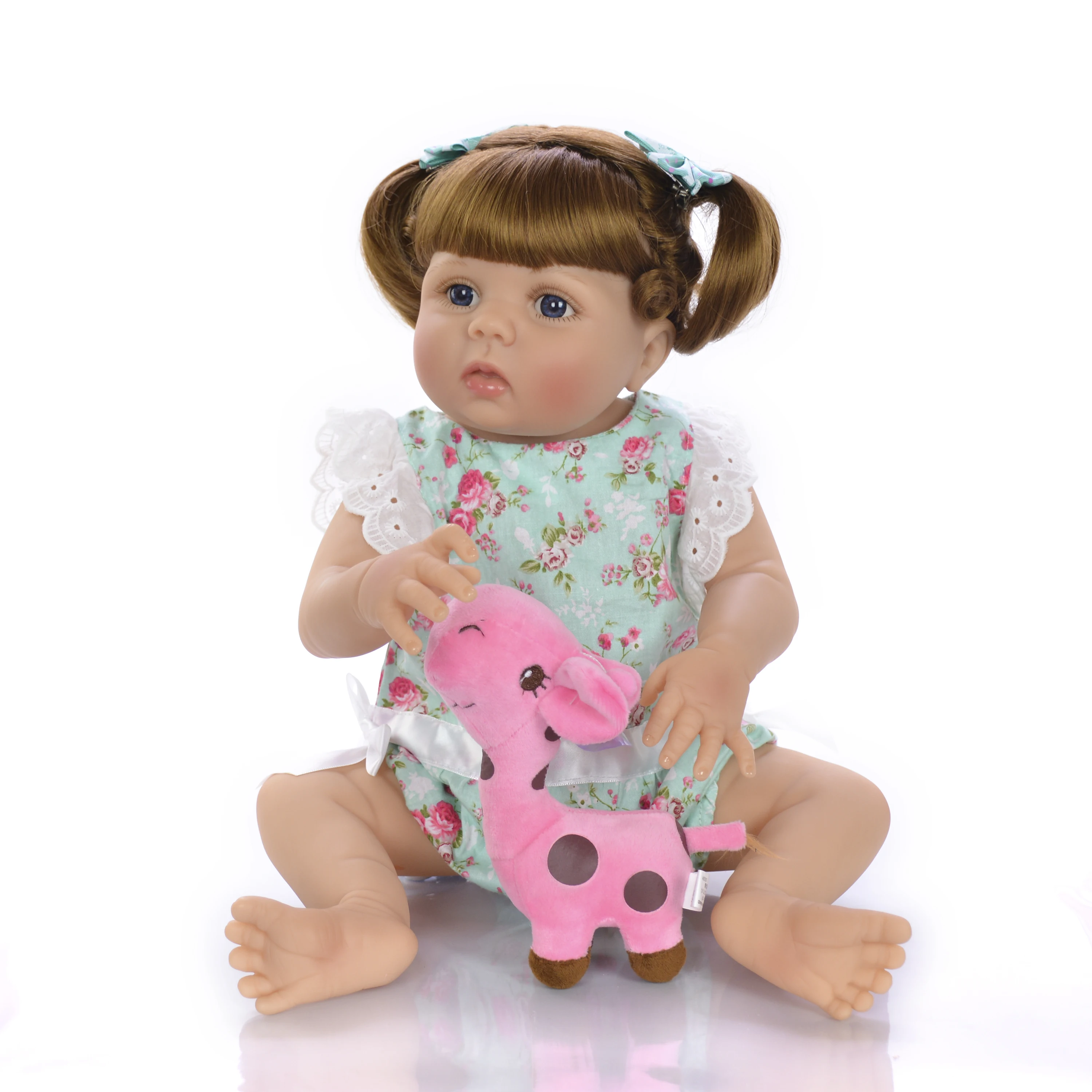 Кукла реборн KEIUMI 23 дюйма с косами