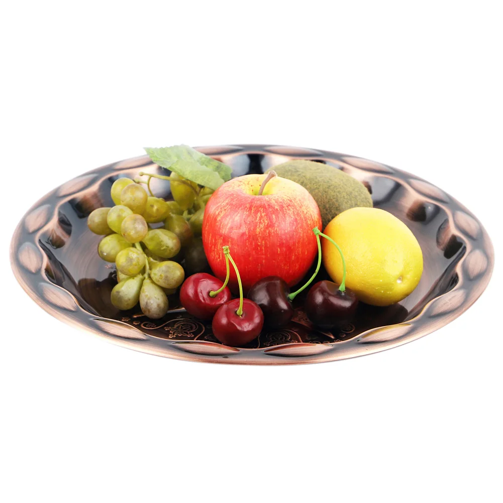 Медная Фруктовая тарелка из нержавеющей стали бронзовая Экологически чистая не
