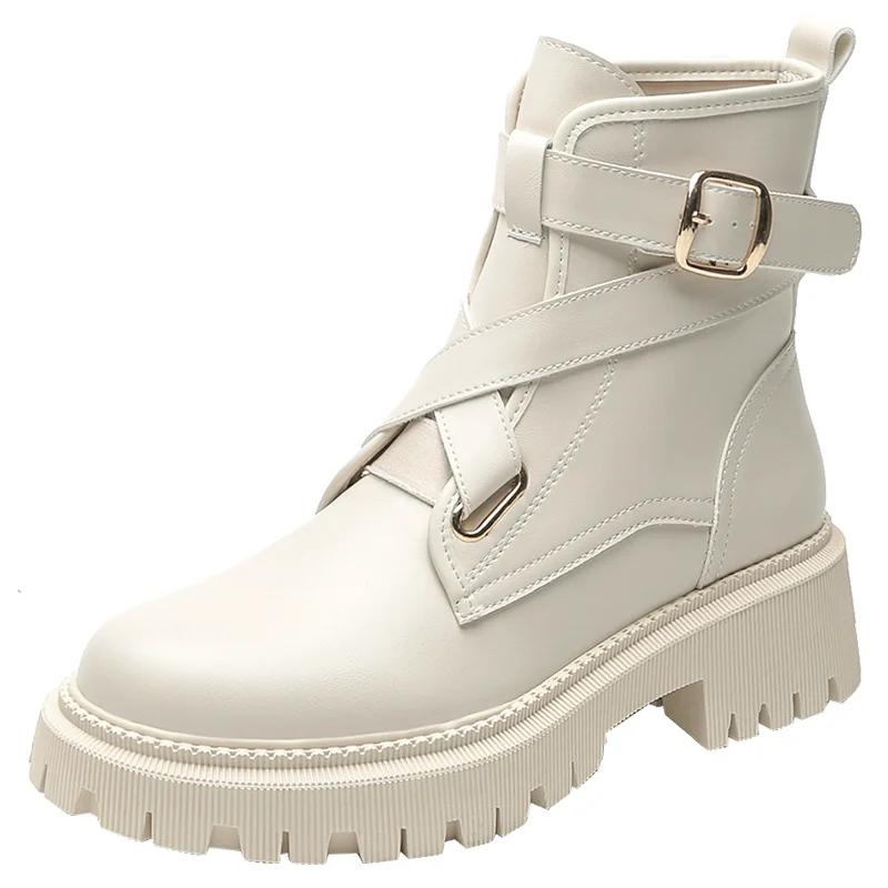 

2021 Woman Ankle Boots Flat Heel Shoes Women Lace Up Winter Autumn Shoes Daily Short Boots Woman Footwear