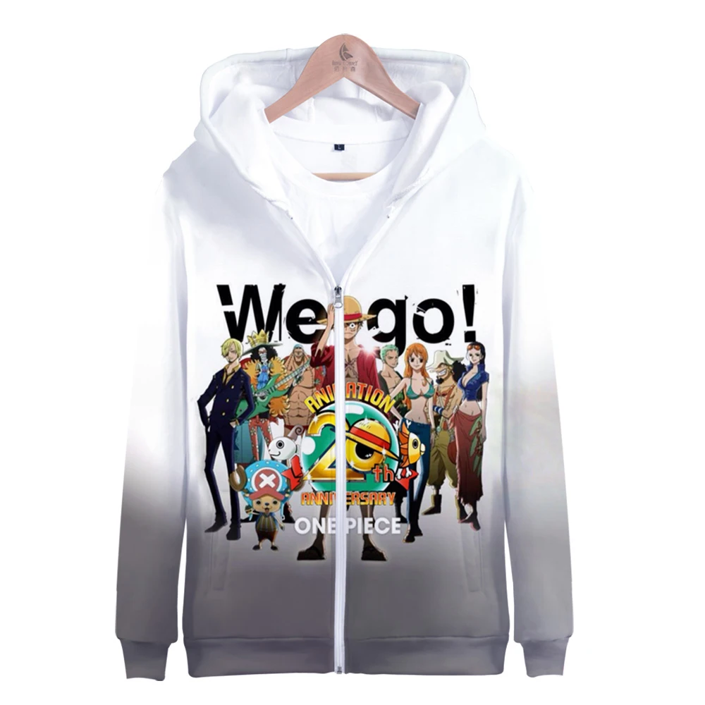 

one piece 3D Zipper hoodie men/women Aikooki Hot New Fashion Classic print Sweatshirts One Piece zipper hoody casual tops