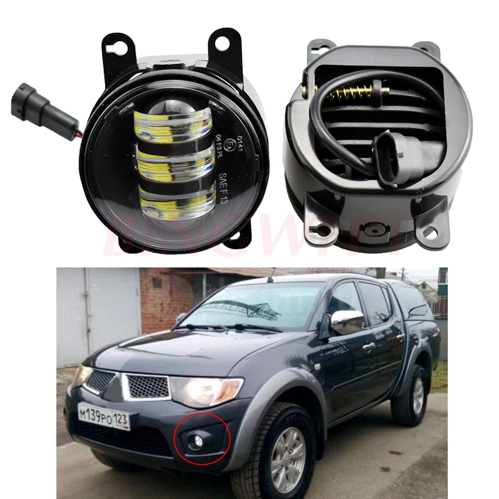 Светодиодные противотуманные фары 2 шт. супер яркие светодиодные для Mitsubishi L200