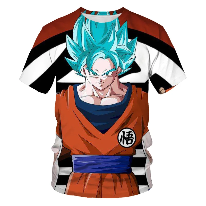 

New Dragon Ball Z T-shirt men and women summer fashion anime Wukong 3d printing boy love short-sleeved T-shirt pattern clothes