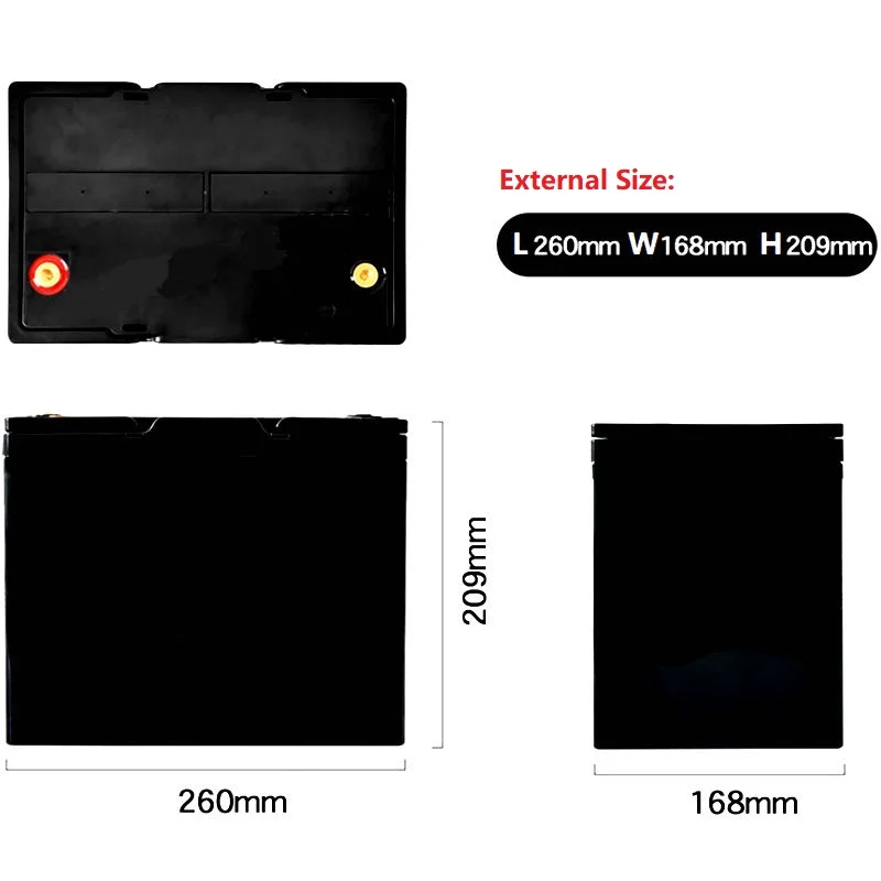 Чехол для литиевого аккумулятора L260 * W168 h209мм L248 W157 h194мм |