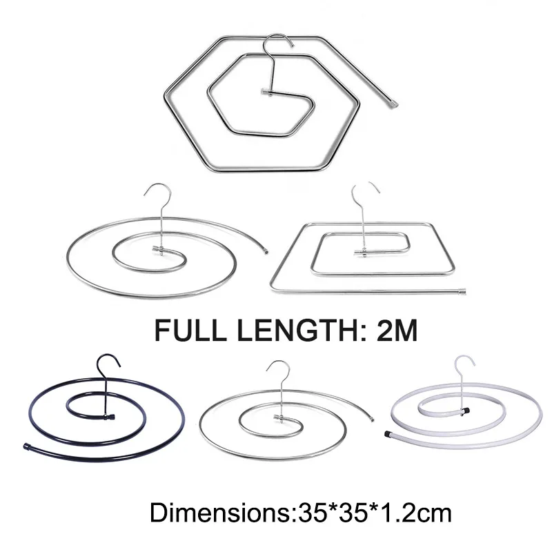 

Spiral Hanger Blanket Hanger Round Quilt Storage Rack Rotating Drying Rack Save Space Outdoor Home Balcony Blanket Holder