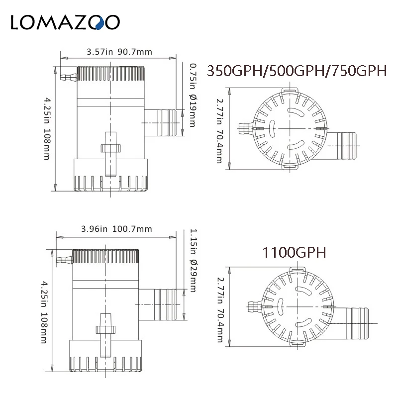 Льяльных вод насос 12 v 24V Поплавковый выключатель Бильге Водяной для лодки вольт