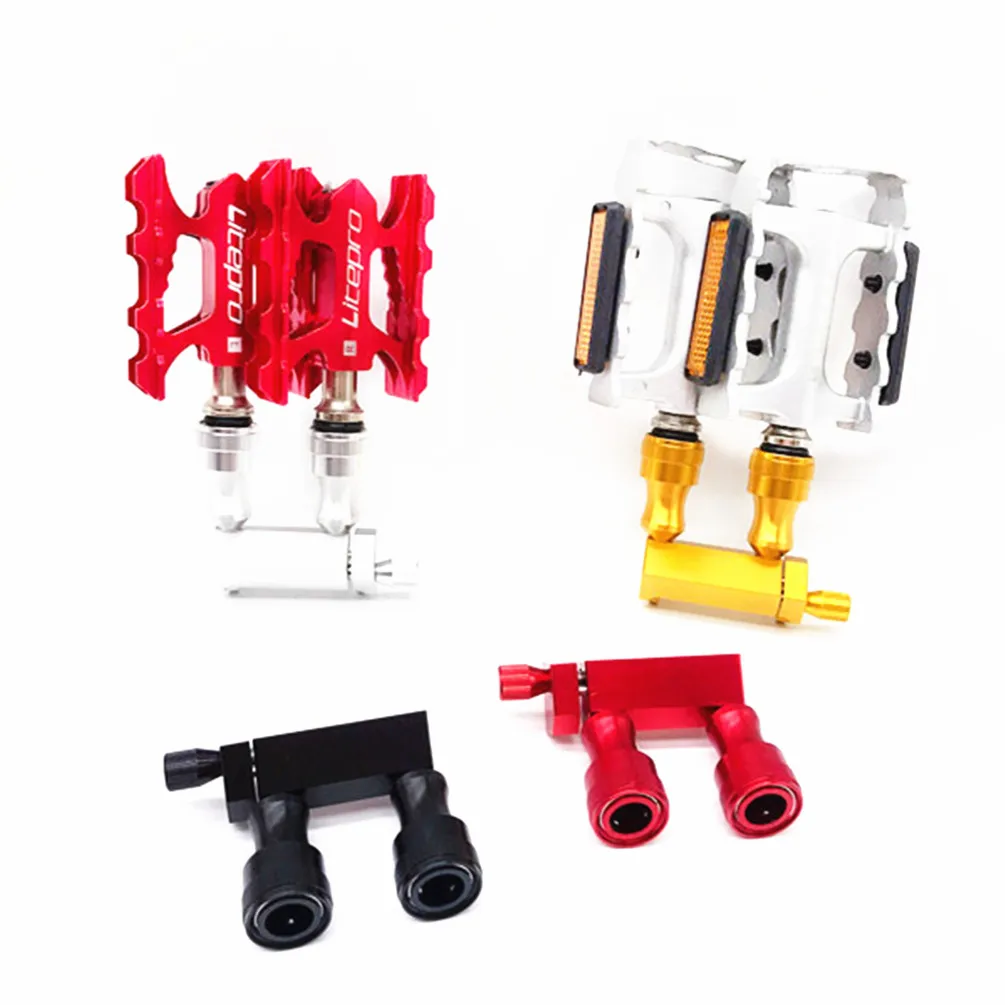 Велосипедный BMX быстросъемный Педальный монтажный сиденье складной велосипед QR