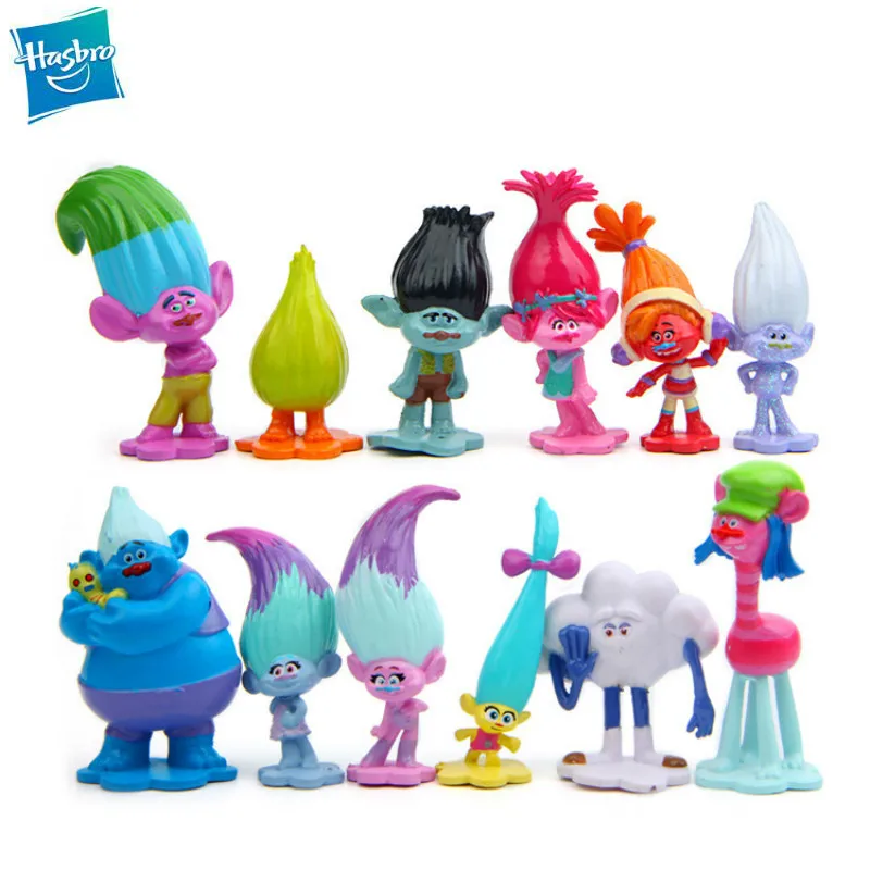 

12pcs/set Hasbro Magic Hair Fairy Doll Cake Decoration Ornaments Children's Doll Toys Anime Figure Toys for Kids