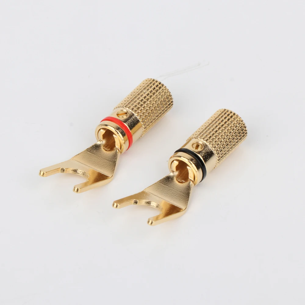 8 шт. позолоченные Hi-Fi разъемы для колонок | Электроника