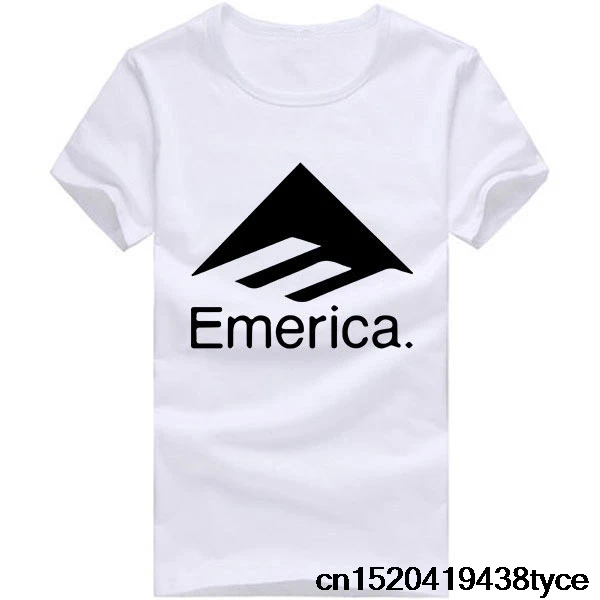 Скейтборд emerica с круглым вырезом Топы Футболки летние модные мужские футболки |