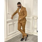 Уличная одежда Ginger, мужские костюмы, двубортный блейзер с воротником-шалью, облегающий блейзер для выпускного вечера, 2 предмета