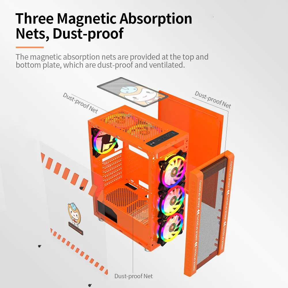 Чехол-кулер для игрового компьютера 330-9 с поддержкой материнской платы ATX MICROE 240