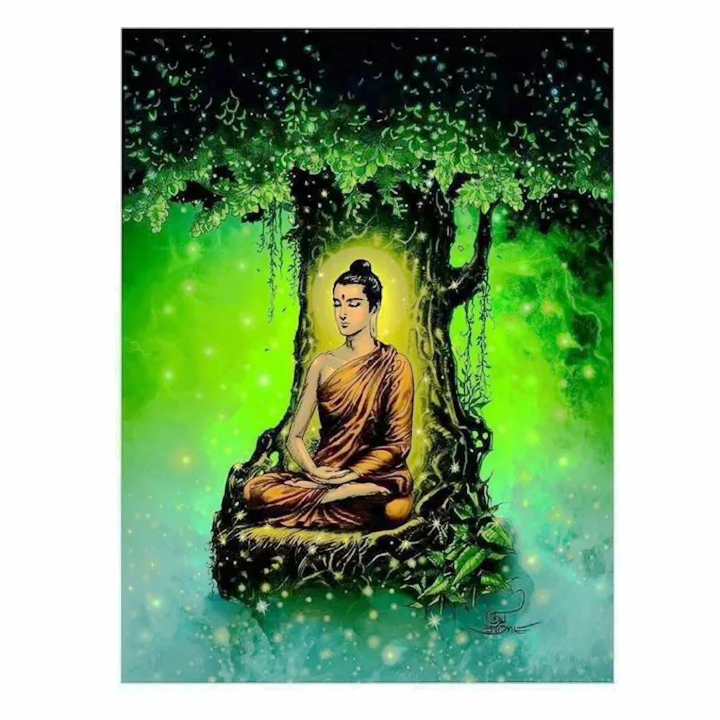

NEW 5D DIY All-Diamond Paintings Custom Photos Religion Buddha Cross Sticker Diamond Sticker Art Home Decor Wall Sticker Gift