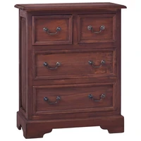chest of drawers classical brown solid mahogany wood