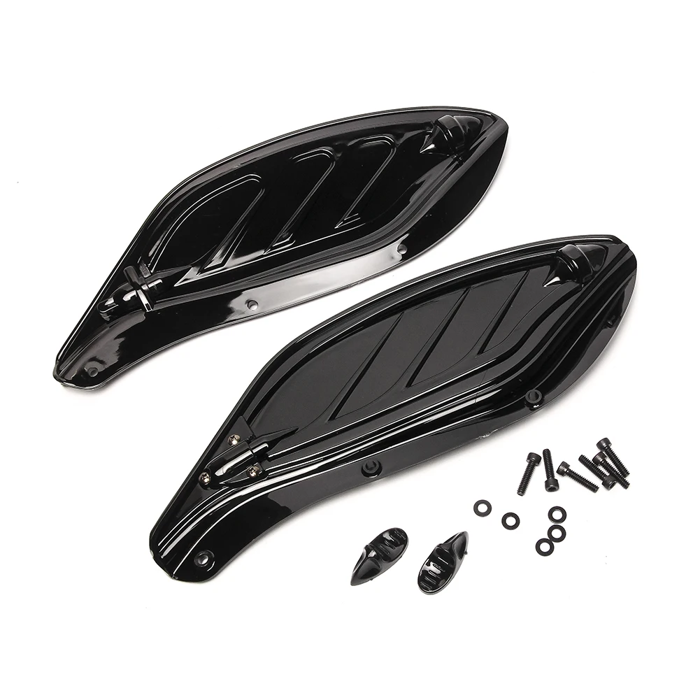 Triclicks Motorcycle Windshield Side Wing Air Deflectors For Harley Touring 2014 2015 2016 Adjustable Fairing Wings | Автомобили и