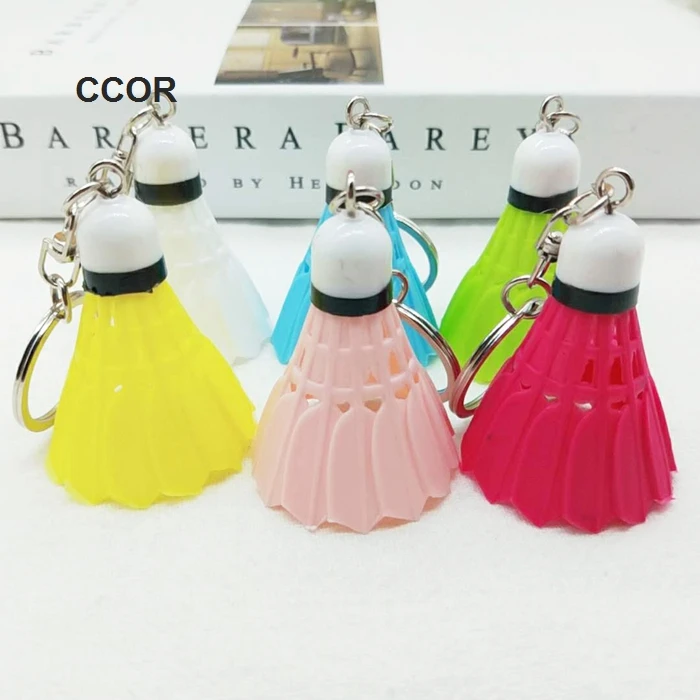 12 шт./лот Мини Бадминтон воланчик брелок для ключей Модные Ювелирные изделия