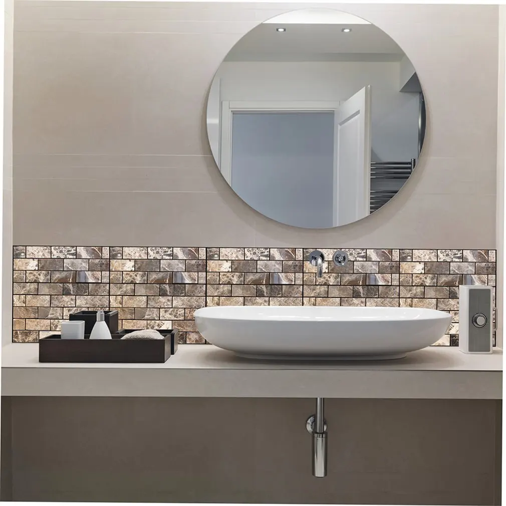 

Home Decor 3D PVC Wood Grain Wall Stickers Paper Brick Stone wallpaper Rustic Effect Self-adhesive Home Decor Sticker Room