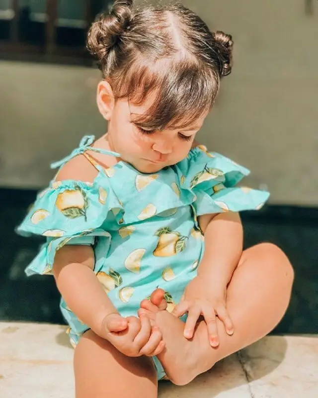 Pudcoco/брендовая одежда для маленьких девочек боди с открытыми плечами v-образным