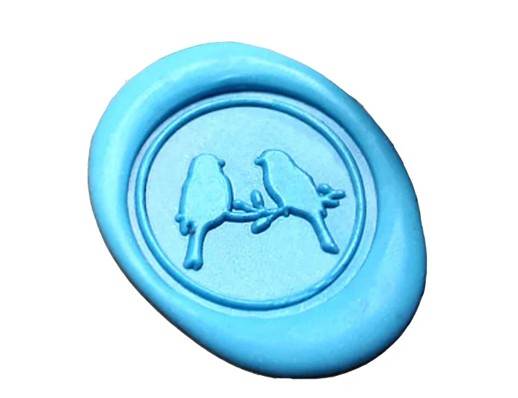 Штамп для восковой печати 1 шт. металлический штамп пары птиц/Свадебный