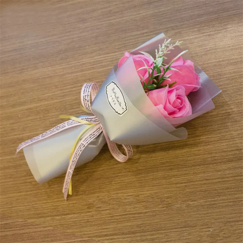 

Valentine's Day Creative Soap Bouquet Mother's Day Gift Carnation Soap Bouquet 3 floret bouquets