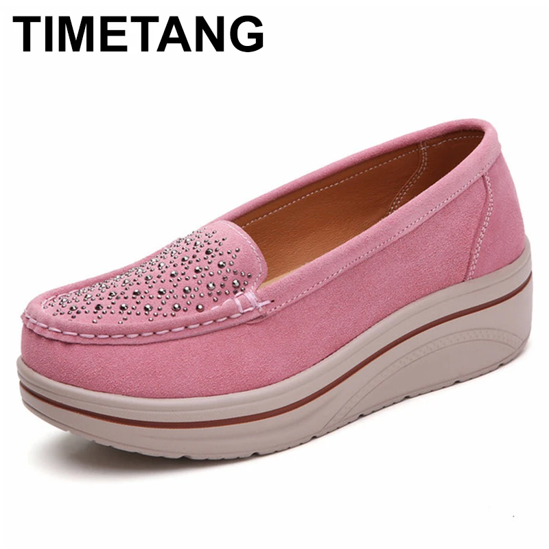 

Кроссовки женские, кожаные, на платформе, повседневные