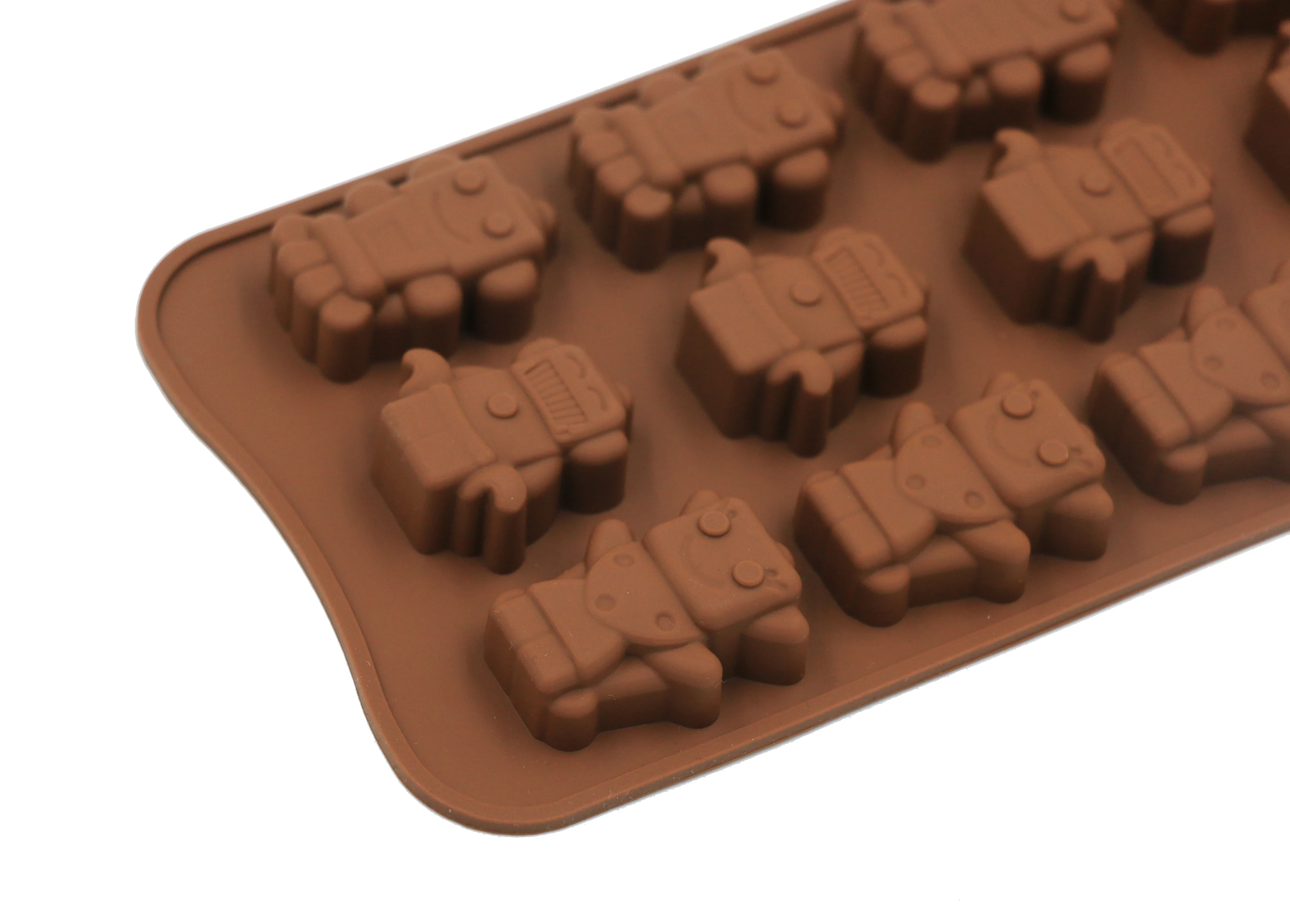 Новая DIY 3D силиконовая форма модель шоколадного робота поднос для печенья Форма