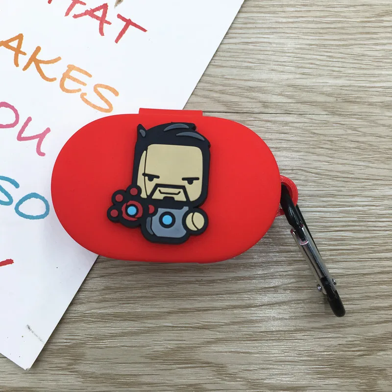 Мультяшный чехол для наушников с крючком для Xiaomi Redmi AirDots, новинка, чехол, беспроводной Bluetooth чехол для наушников, мягкий чехол из ТПУ - Цвет: 10