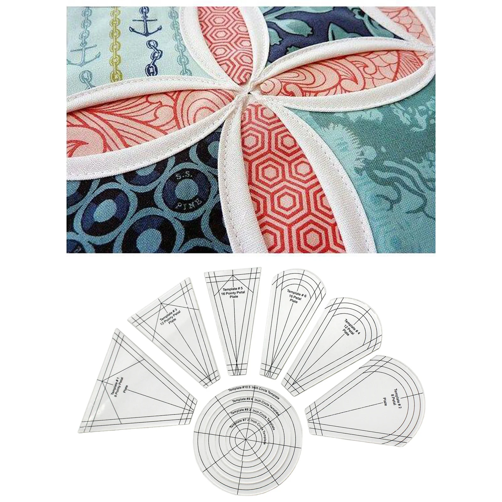 Трафарет Дрездена для квилтинга 10 шт. трафарет лоскутного шитья обычная линейка