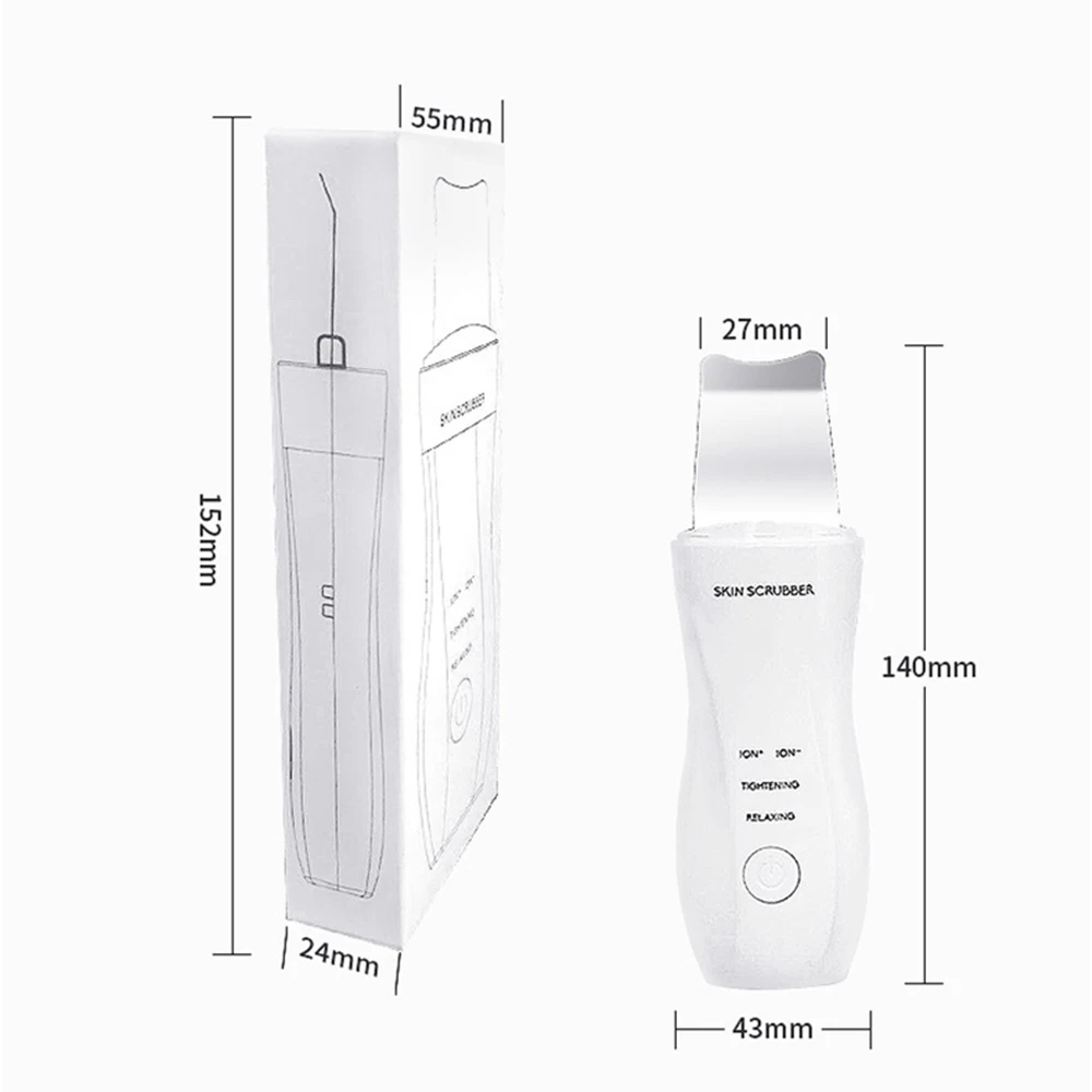 Ультразвуковой Скруббер кожи для удаления черных точек лица скруббер моющее