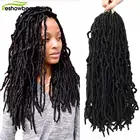 Искусственные цыганские локоны, волнистые мягкие искусственные волосы с эффектом омбре в богемном стиле, цветные удлинители волос, 18 прядейупаковка, 80 г, Reshowbeauty