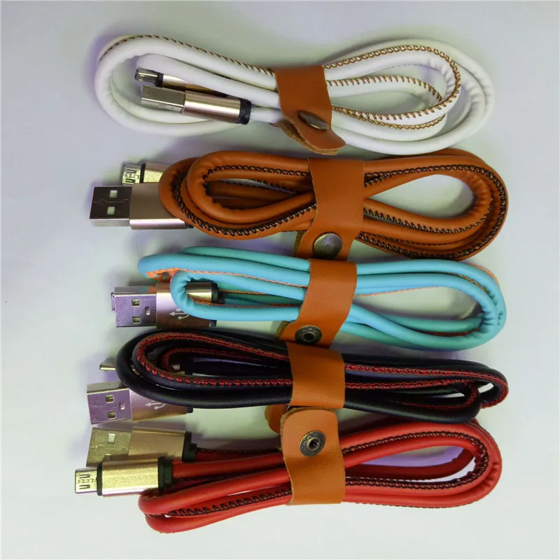 

1 шт. модный кожаный кабель Micro USB для Iphone
