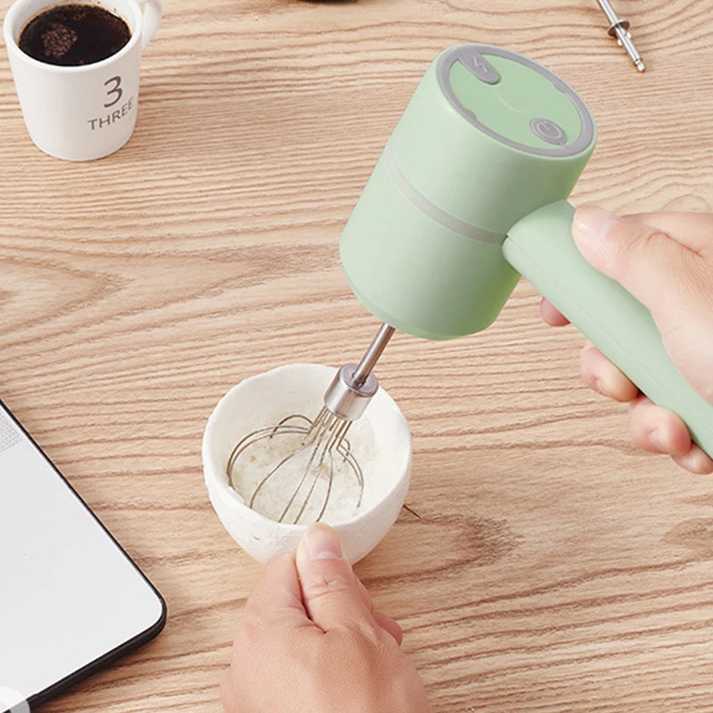 

Egg Tools 2021 New Cordless Portable Electric Food Mixer Manual Mixer 3-speed High-power Dough Mixer Egg Beater Manual Mixer