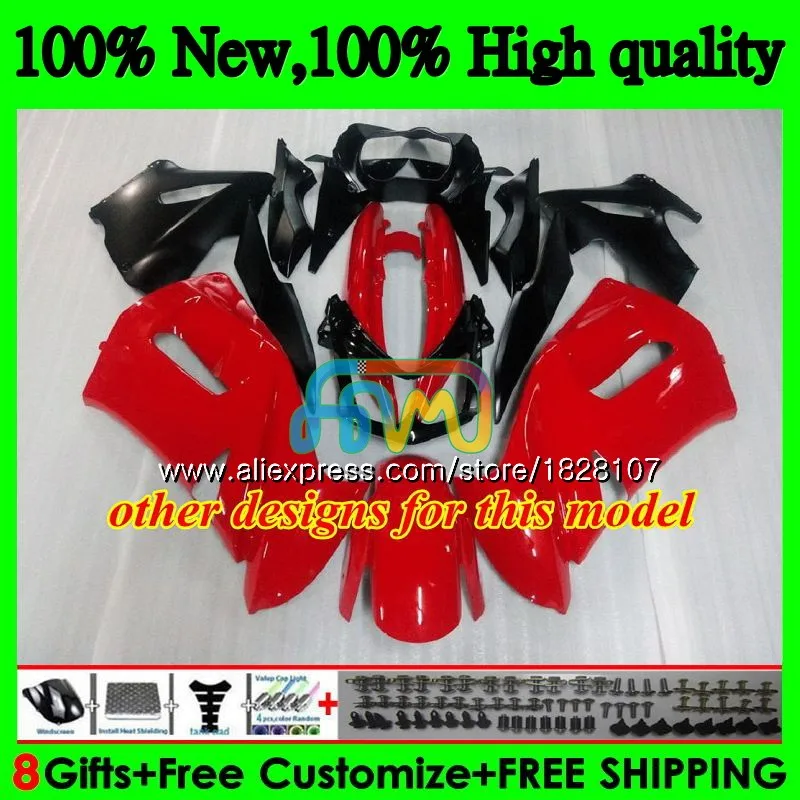 Body For KAWASAKI 650R ER6 F 650 R ER 6 ER6F 06 650R-ER6F 6BS.0 ER-6F 6F 07 08 2006 2007 2008 Fairing kit Factory red | Автомобили и
