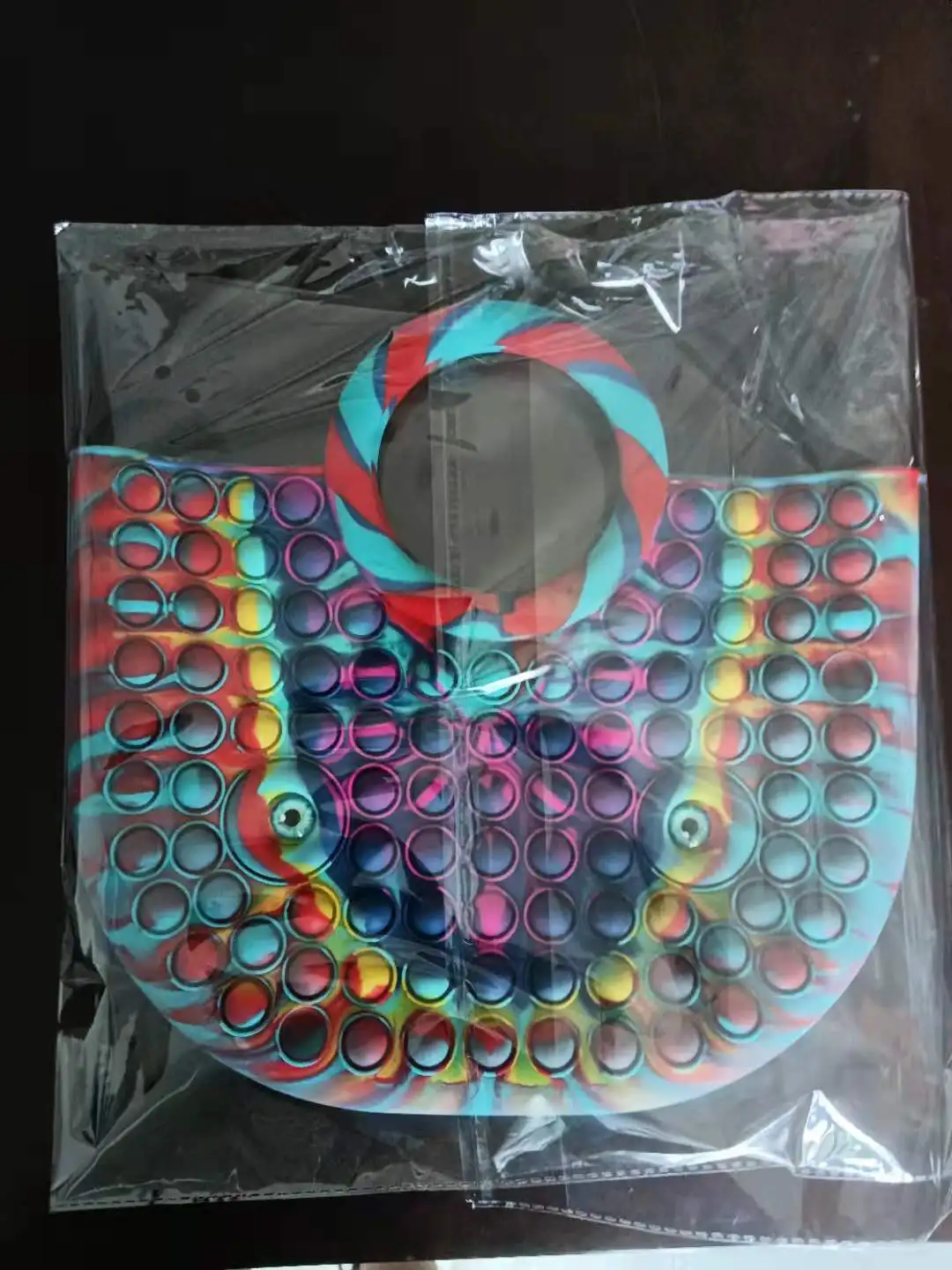 

2021 Hot Large Size Fidgety Toy Handbag Decompression Bubble Music Decompression Toy Bag Stress Toys Children's Office Bag Gift