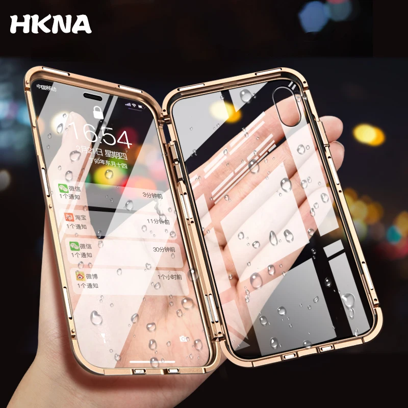 Магнитный адсорбционный металлический чехол для телефона iPhone 6 6s 7 8 Plus