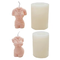 plump female body candle silicone mold 3d art wax mold body pregnant woman candle making soap aroma mould home crafts decoration